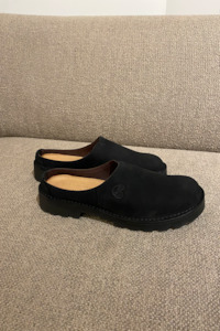 Commonplace x Mckinlays Anderson Slip On - Nubuck Black with black stitch