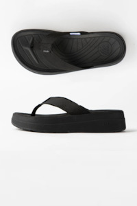 Designer Shoes Nz: Malibu Sandals Surfrider Platform - Black/Black