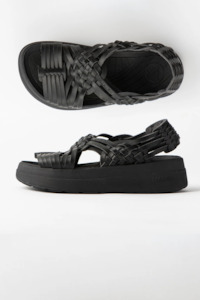 Malibu Sandals Canyon Platform - Black/Black