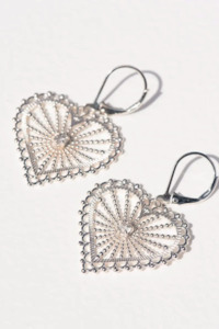 Zoe & Morgan Amor Earrings - Sterling Silver/White Zircon