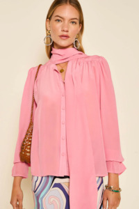 Rixo Wilhelmina Top - Blush Pink