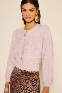 Rixo Tinsel Cardigan - Pink