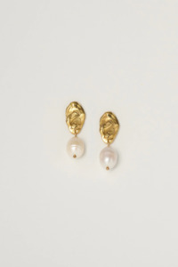 Charlotte Penman Ursula Earrings - Gold/Pearl