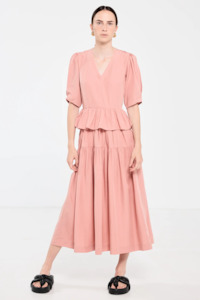 Designer Nz Salasai: Salasai Residence Dress - Pink