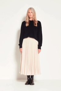 Juliette Hogan Posey Pleat Skirt - Ecru