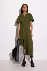 Gregory Mako Dress - Dark Olive