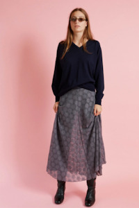 Daylight Moon: Daylight Moon Beautiful Dream Skirt - Grey Lace