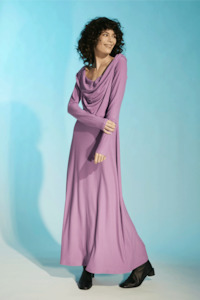 Daylight Moon Come Into View Dress - Lilac Rib