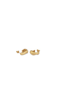 C&V Mini Ripple Hoops - Gold