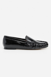 Flattered Bess Leather Patent - Black