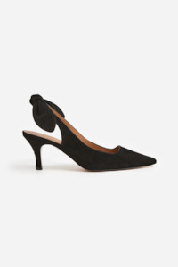 Flattered: Flattered Franchesca Bow Suede - Black