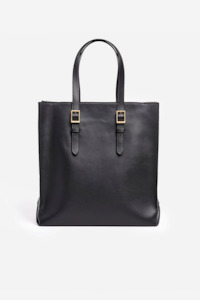 Flattered: Flattered Kristine Tote Leather - Black