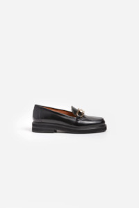 Flattered Samantha Leather loafer - Black