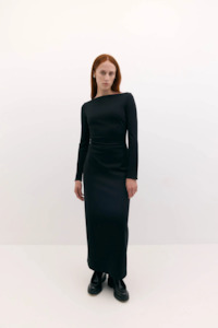 Harris Tapper Long Sleeve Bea Dress - Black