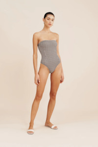 Swimwear: Posse Nora - Gingham Black/Cream