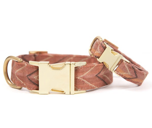 Pet: St Frank Chevron Kilim Dog Collar