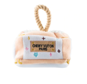 Pet: White Chewy Vuiton Trunk Activity House