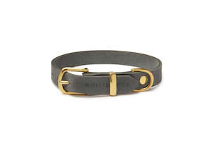 Butter Leather Collar - Timeless Grey