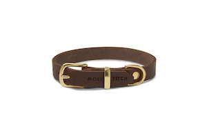 Butter Leather Collar - Classic Brown