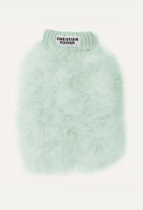 Christian Cowan x maxbone Designer Feather/Knit Jumper - Mint