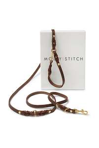 Butter Leather 3 x Adjustable Leash - Classic Brown