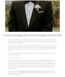 17 Nov A Guide to Wedding Suits with Charlotte Kiri – RJB feature