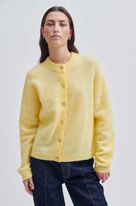 BROOK KNIT PLAIN CARDIGAN | SUNLIGHT