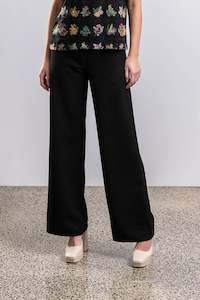 WINEBERRY PANT  | BLACK WOOL