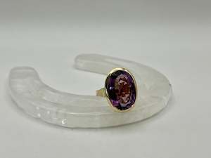 Jumbo Oval Amethyst Ring