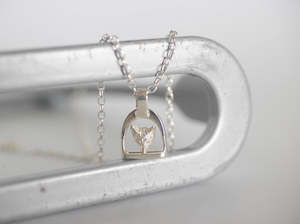 MINI Stirrup Pendant | Fox Head