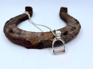 LARGE Stirrup Pendant