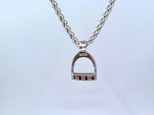 Direct selling - jewellery: JUMBO Stirrup Pendant | 3 Gemstones