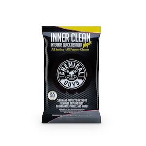 InnerClean Interior Quick Detailer & protectant Car Wipes (50 wipes)