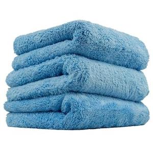 Glass: Happy Ending Edgeless Microfiber Towel, Blue 16"X16" (3 Pack)