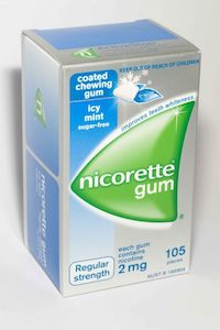 Nicorette – Gum 2mg Icy Mint Regular Strength 105 Pack – Chemist Discounter