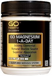 GO HEALTHY MAGNESIUM 1-A-DAY 500MG 200 CAPS – Chemist Discounter