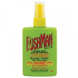 BUSHMAN PLUS 20% DEET PUMP SPRAY 100ML – Chemist Discounter