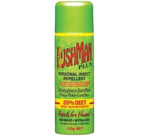 BUSHMAN PLUS AERO 20% DEET 150GM – Chemist Discounter