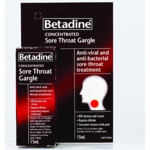 BETADINE CONCENTRATED THROAT GARGLE 15ML – Chemist Discounter