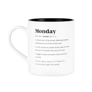 DEFINED MONDAY MUG