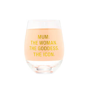 Gift: WINE GLASS: MUM THE ICON