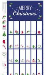 Books: Advent Calendar Blue/Silver