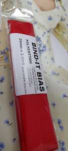 Bias Binding 25mm Red