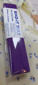 Bias Binding 25mm Purple