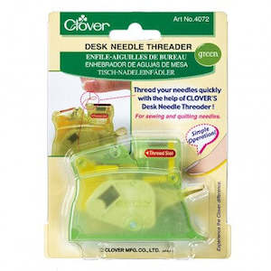 Clover Desk Needle Threader Green