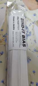 Bias Binding 10mm Off White