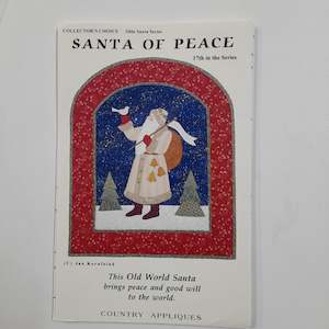 Santa of Peace Wall hanging