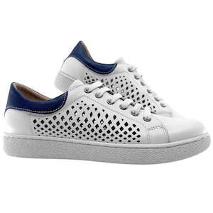 Shoe: RILASSARE TABBS WHITE NAVY