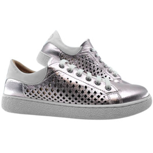 Shoe: RILASSARE TABBS DARK SILVER WHITE