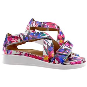 Shoe: ZIERA ISSY W WHITE & BRIGHT FLOWERS